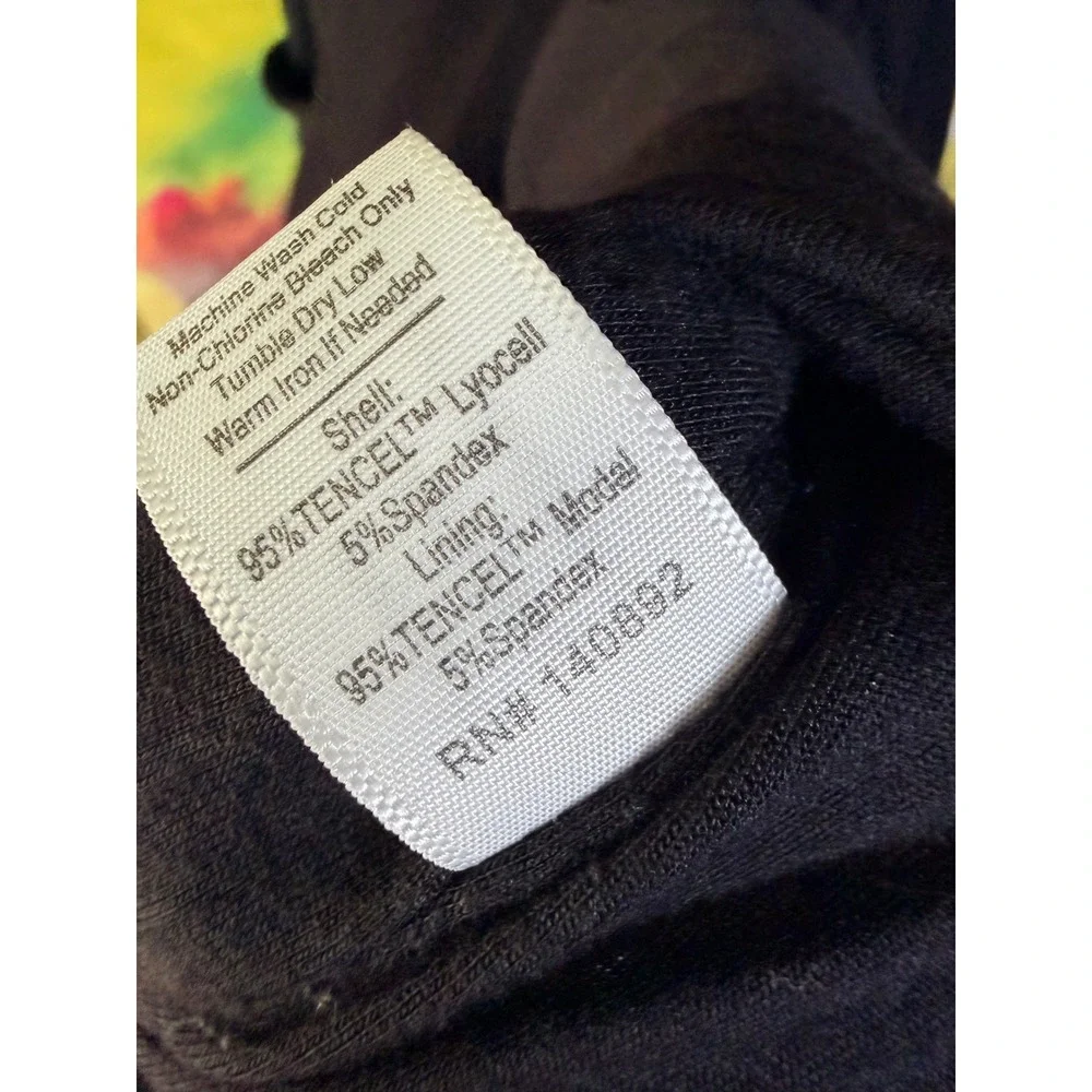 Marine Layer Lexi Midi Dress Black Long Sleeve Size M